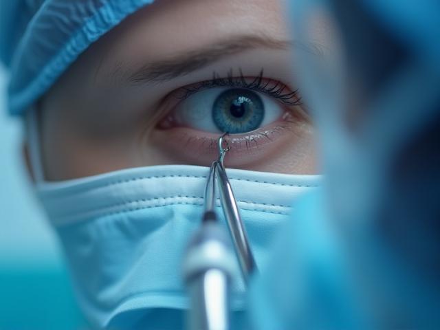 Minimal-invasive Katarakt Operation am Auge
